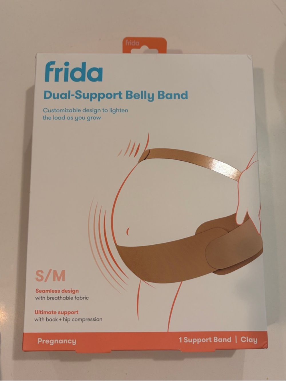 Frida Dual-Support Belly Band - Clay (S/M)